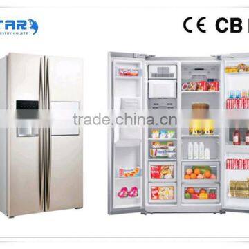 BCD-448WHIT new electric low noise best design double door side by side refrigerator