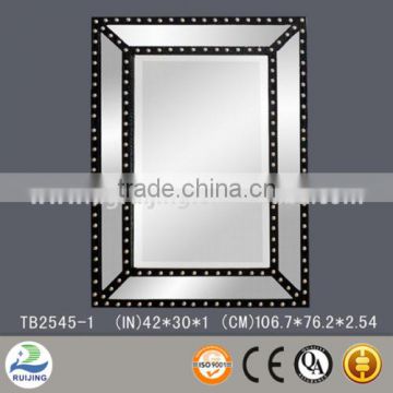 high quality large free standing mirror dressing mirror with crown