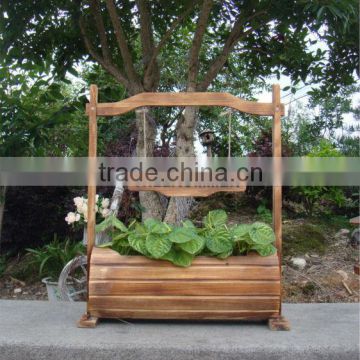 decorate wooden planter