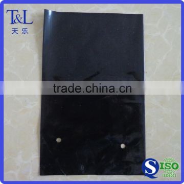 Factory T&L produced low price and high quality black LDPE poly planting bag with round hole