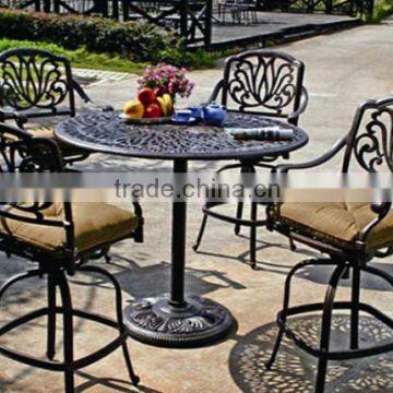 Hot sale! SH213 Cast Aluminum outdoor furniture five piece dining room tables