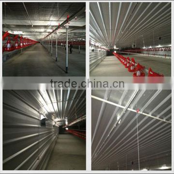 feeding equipment for broiler chicken with silo feeding pan and fan