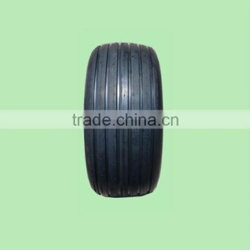 13x5.00-6 inch flat free rubber tire with rib tread for zero turn mower
