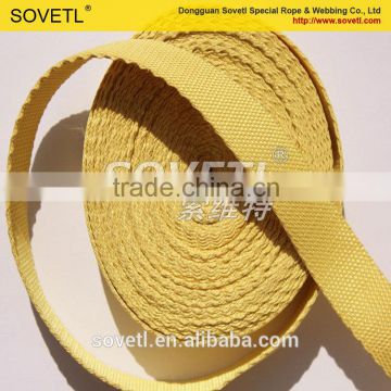 Flame retardant aramid webbing belt for webbing sling