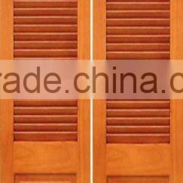 wooden bifold door / bifold louver door