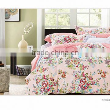 100% Cotton comfortable 128*68 Bedding set pink flowers