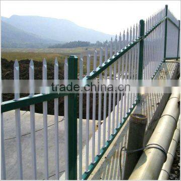 Mixed color steel fence panel