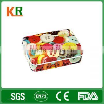 Factory 4c Printing tin box square Metal Storage Box