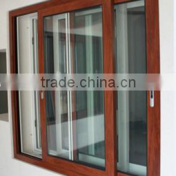 ITMES wood grain color aluminium sliding windows