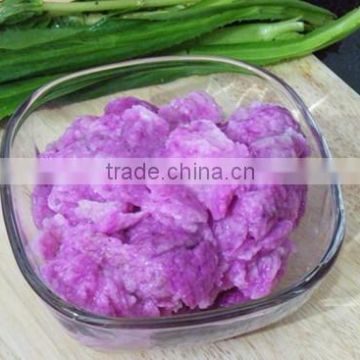 Frozen purple yam minced