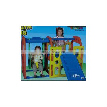 Combo gym with swing set