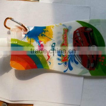 OEM color/logo promotional gift 480ml foldable bottle