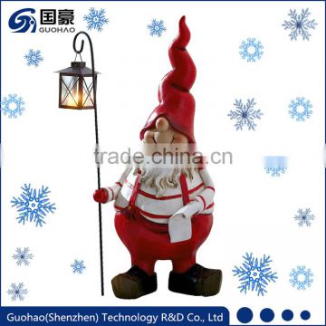 Gnome for garden Decor, Christmas Gnome lanterns, Gnome statues for Christmas Decor