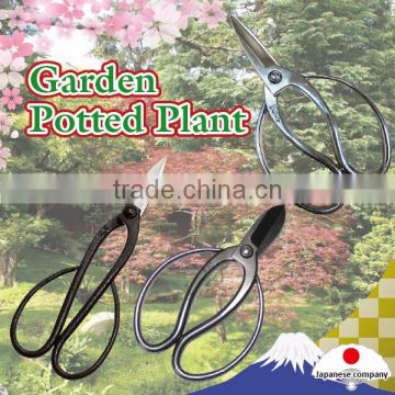 Traditional lightweight Japanese scissors for gardening made by craftsman