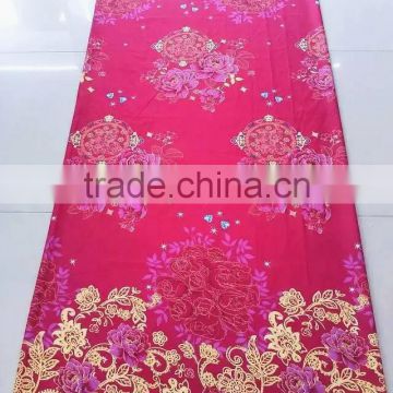 100% Polyester mcirofiber fabric with printed for bedding fabric with competitive price