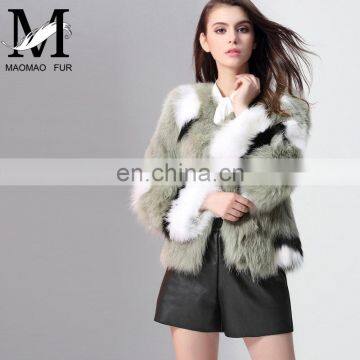 2016 Korean Style Winter Latest Design Genuine Fur Fox Coat