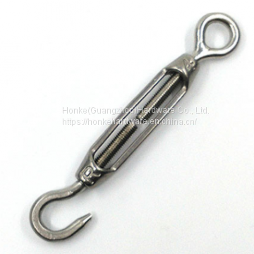 Made In China Hardware Rigging Open Body Marine Type Stainless Steel Heavy Duty Wire Rope Turnbuckle With Hook