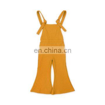 Kids Flared Trousers Pants Suspender Overall Little Girls Romper Straps Jumpsuits