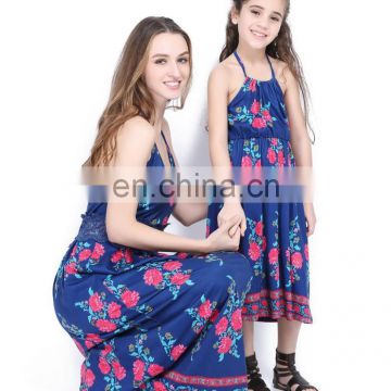 2019 One Piece Fashion Mother Daughter Women Kid Girls Summer Outfits Summer Clothes Costume (this link for girls,1-12years)
