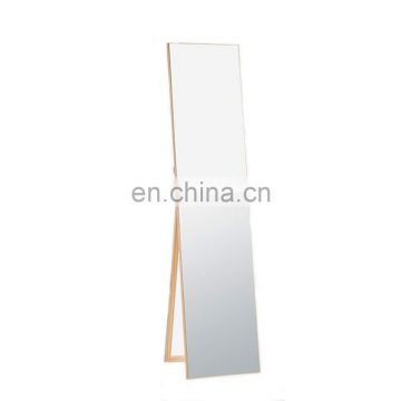 Factory Price Full Length Dressing Mirror Indoor Large Rectangle Free Standing Adjustable Stand Wall Mounted Silver Mirror