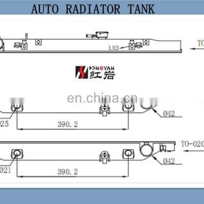 auto plastic tank for radiator ,toyota,water tank
