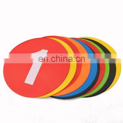Soccer Barrier Large Numbers Flat Sign Disc Multicolor Landmark Mat Track and Field Sports Equipment