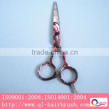 WT-110 Beauty hairdressing scissor, Flower printed hair scissor