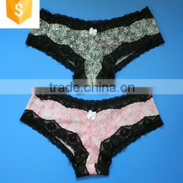 Top Female Underwear Special embroidered design mature women panties lace sexy panty