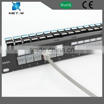 LED light 24 port patch panel, rj45 1U height patch panel cat6 rack                        
                                                Quality Choice