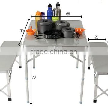 Aluminum outdoor furniture camping table and chair folding table