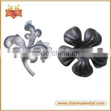 Ornamental cast steel leaves