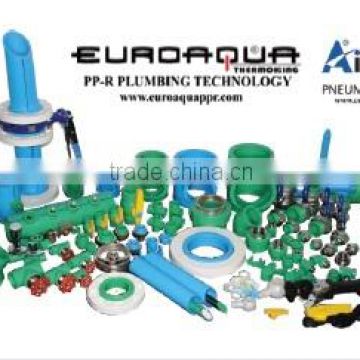 A Complete Range of PPR Pipe and Fitting Products as a Brand of EUROAQUA and AIRGUARD