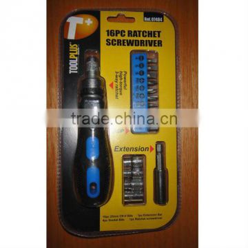 16pcs ratchet screwdriver set