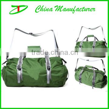 2014 factory supply foldable good style gym sports travel bag