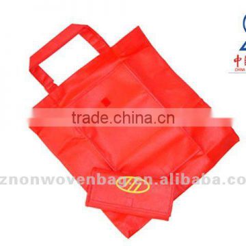 2014 printable promotional folable non woven grocery bag(HL-1163)