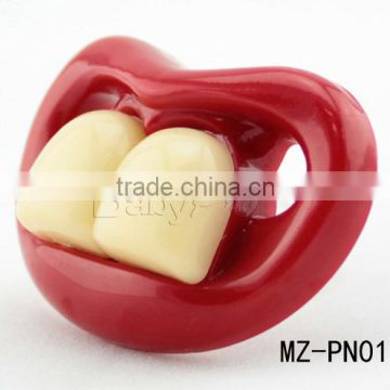 Babypro China Supplier Promotional Nipple Baby Toys Teeth Shape Food Grade Silicone Pacifier With EN1400 Test