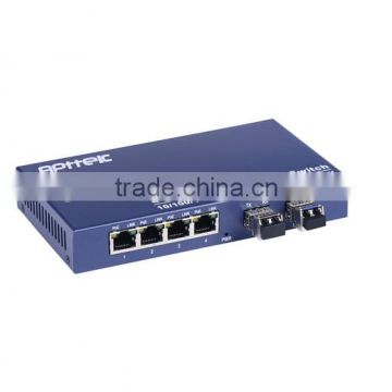 factory price high quality 4 PCS 10/100M LANS RJ45PORT 2PCS SFP Ports POE Ethernet Switch