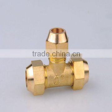 high quality brass flare tee