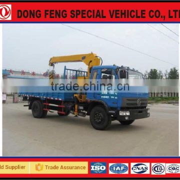 DongFeng 4*2 cargo truck with hydraulic system truck mounted crane chassis EQ5160 for sale