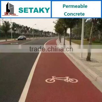 permeable concrete for sidewalk/parkroad