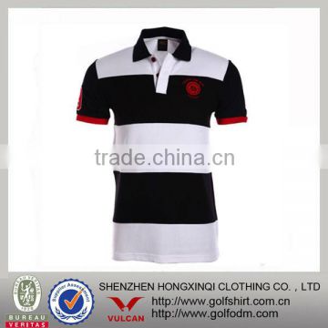 cotton/polyester 220gsm pique mesh USA size men's classic polo shirt contrast color Golf shirt