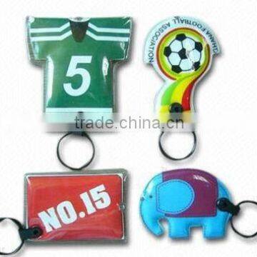 Promotional PVC led custom make your own keychains