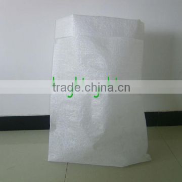 transparent white pp woven bag for packing corn 50kg