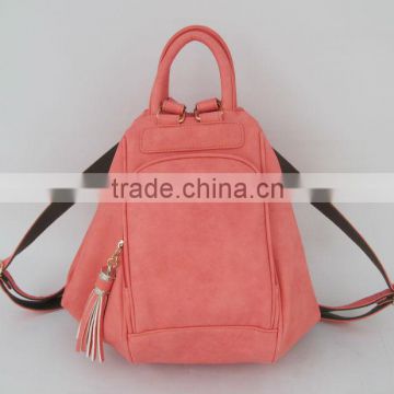 2013 folding leather bag backpack for girls fashion ladies backpack