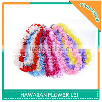 Colorful Polyester Hawaiian Lei Cheap Flower Garland