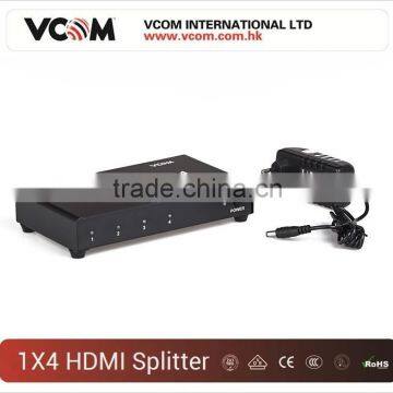 2015 High Quality 3D 1x4 HDMI Splitter V1.4 Support 4Kx2K 3D HDCP