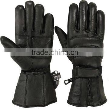 Men Winter Motorcycle Leather Gloves