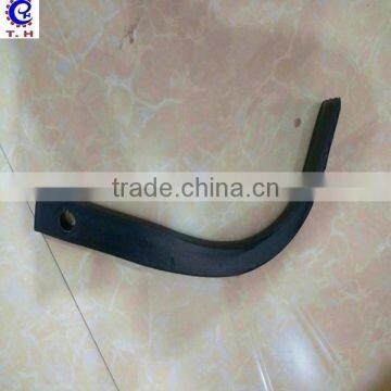 J type straight curve tiller blade