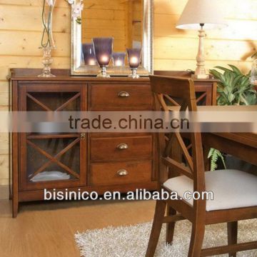 Luxury Spanish style wooden dinning room sideboard