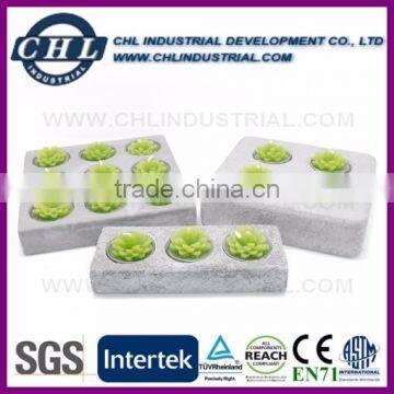Promotional house like standing cement planter